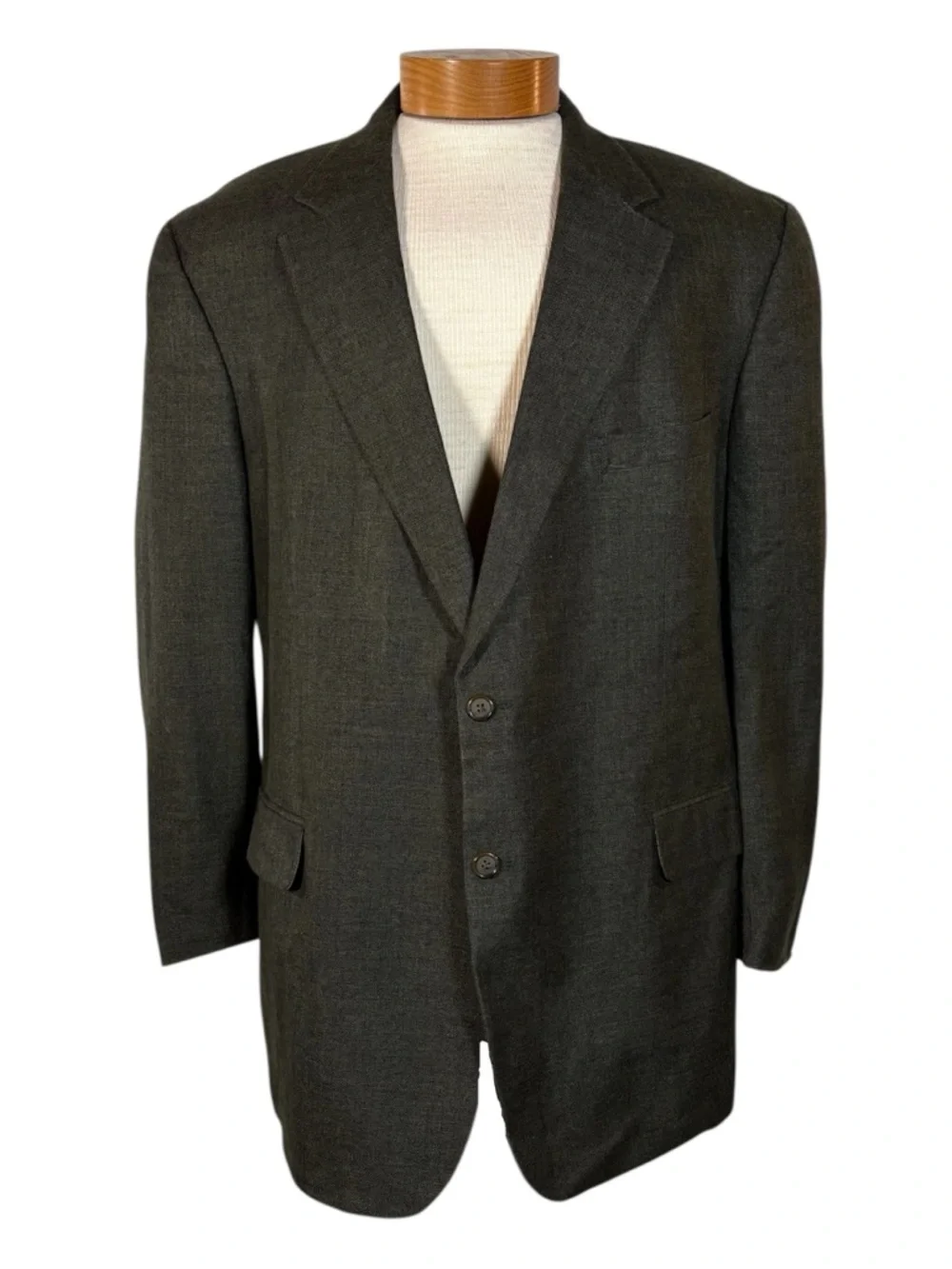 Brooks Brothers Green Blazer Men's 48 Silk Linen Wool 2 Button‎ Classic Preppy